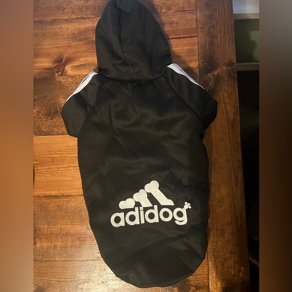 Adidog Black Dog Hoodie NWOT